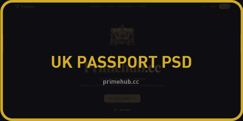 UK Passport Template