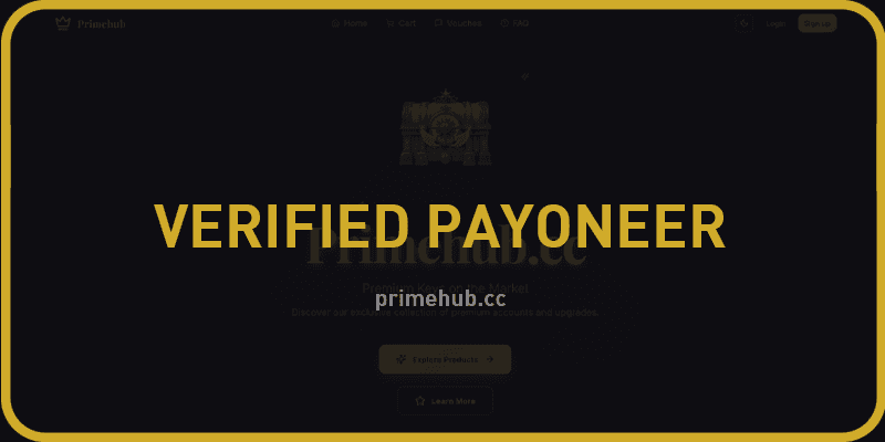 Payoneer Stealth Verified Account